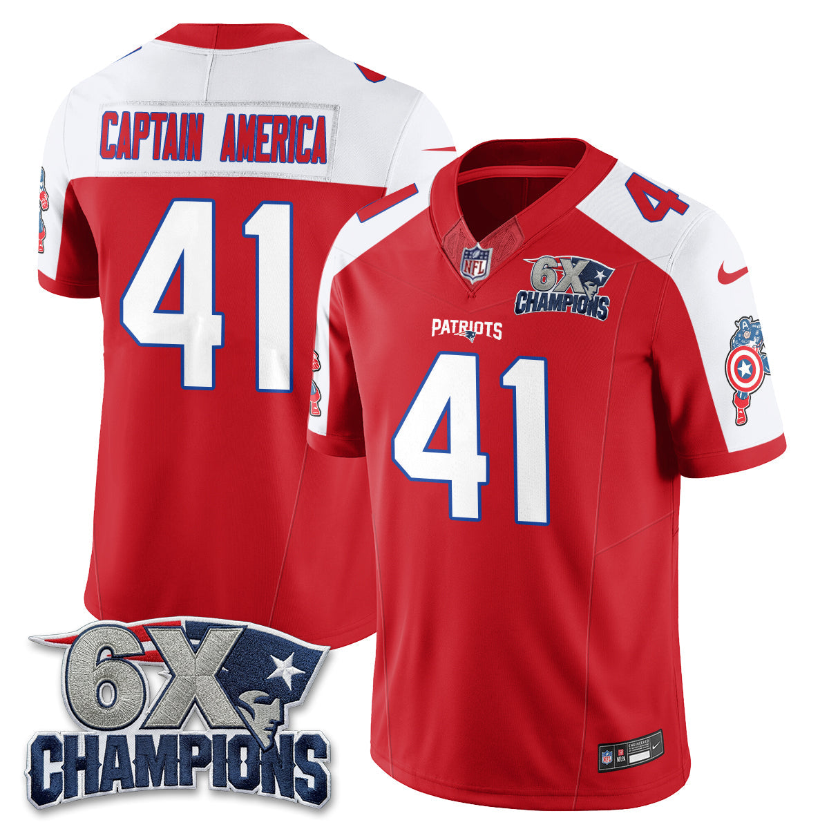 NE x Vibranium Shield Edition Vapor Jersey V2 - Stitched
