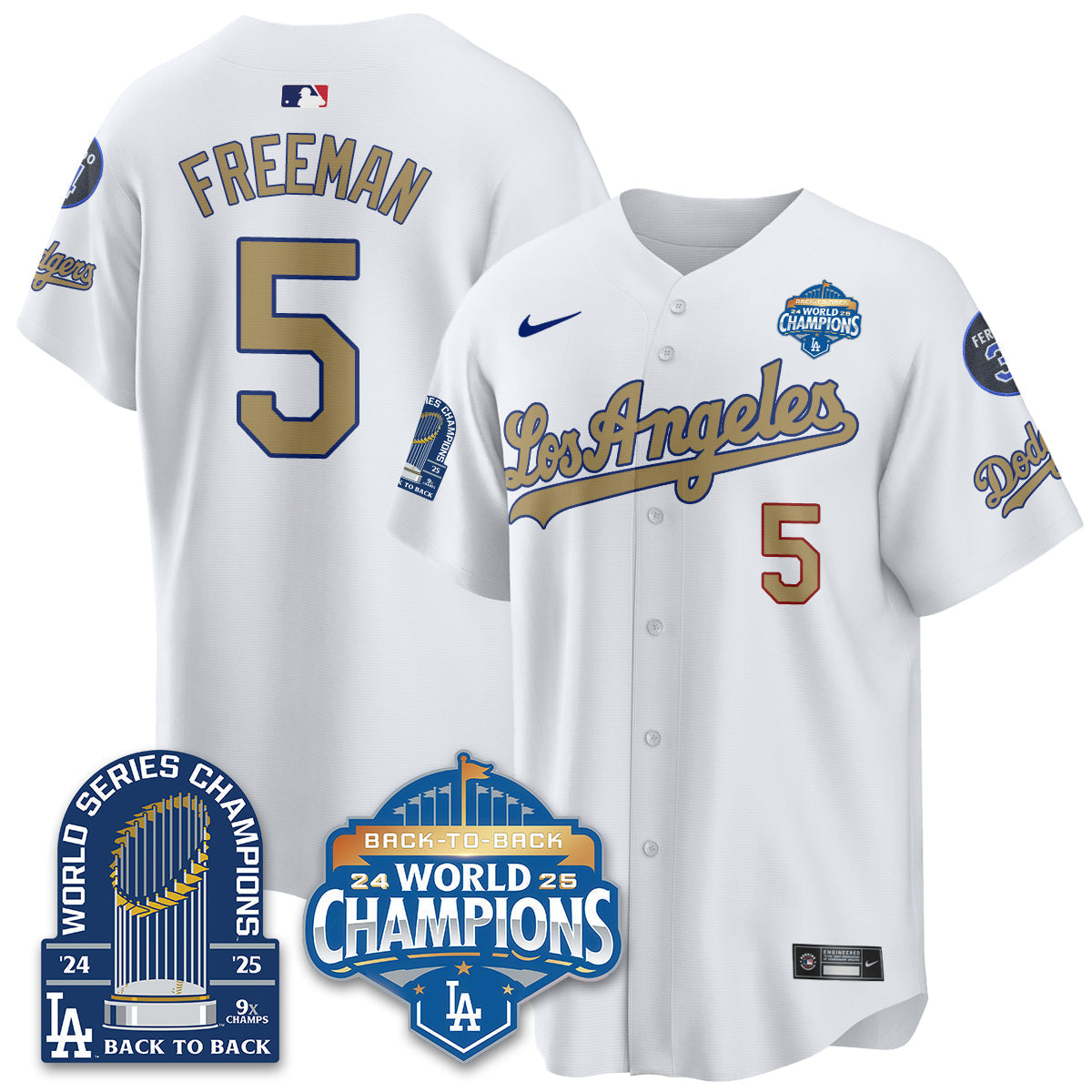 LAD Alternate Vapor Limited Jersey - 9x Champs - Stitched