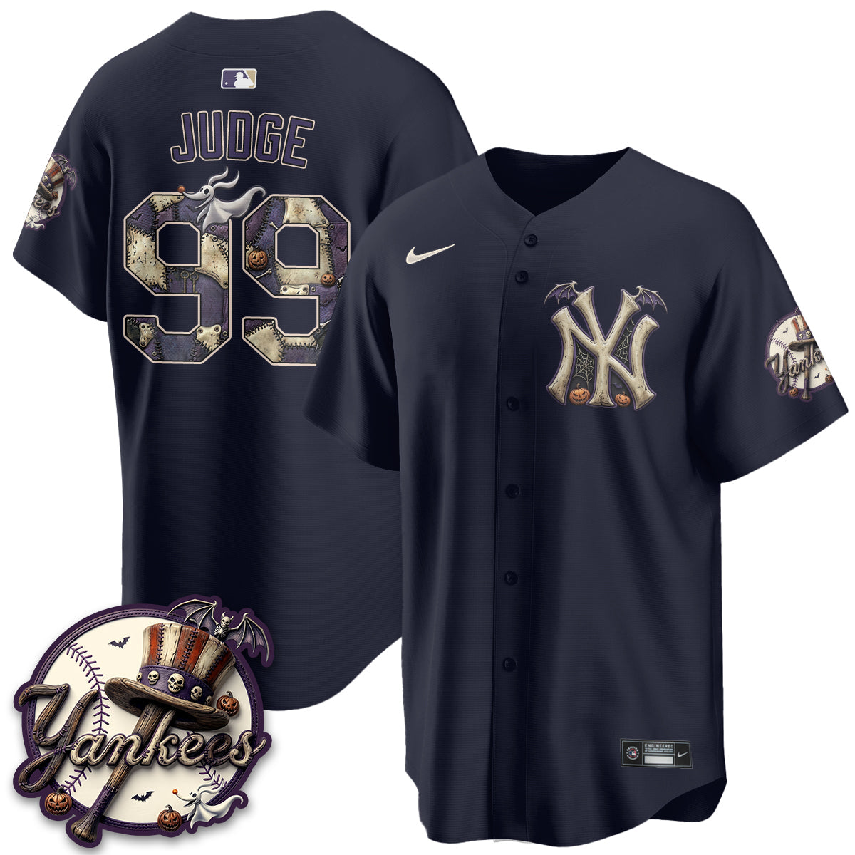NYY Nightmare Edition Vapor Jersey - Printed