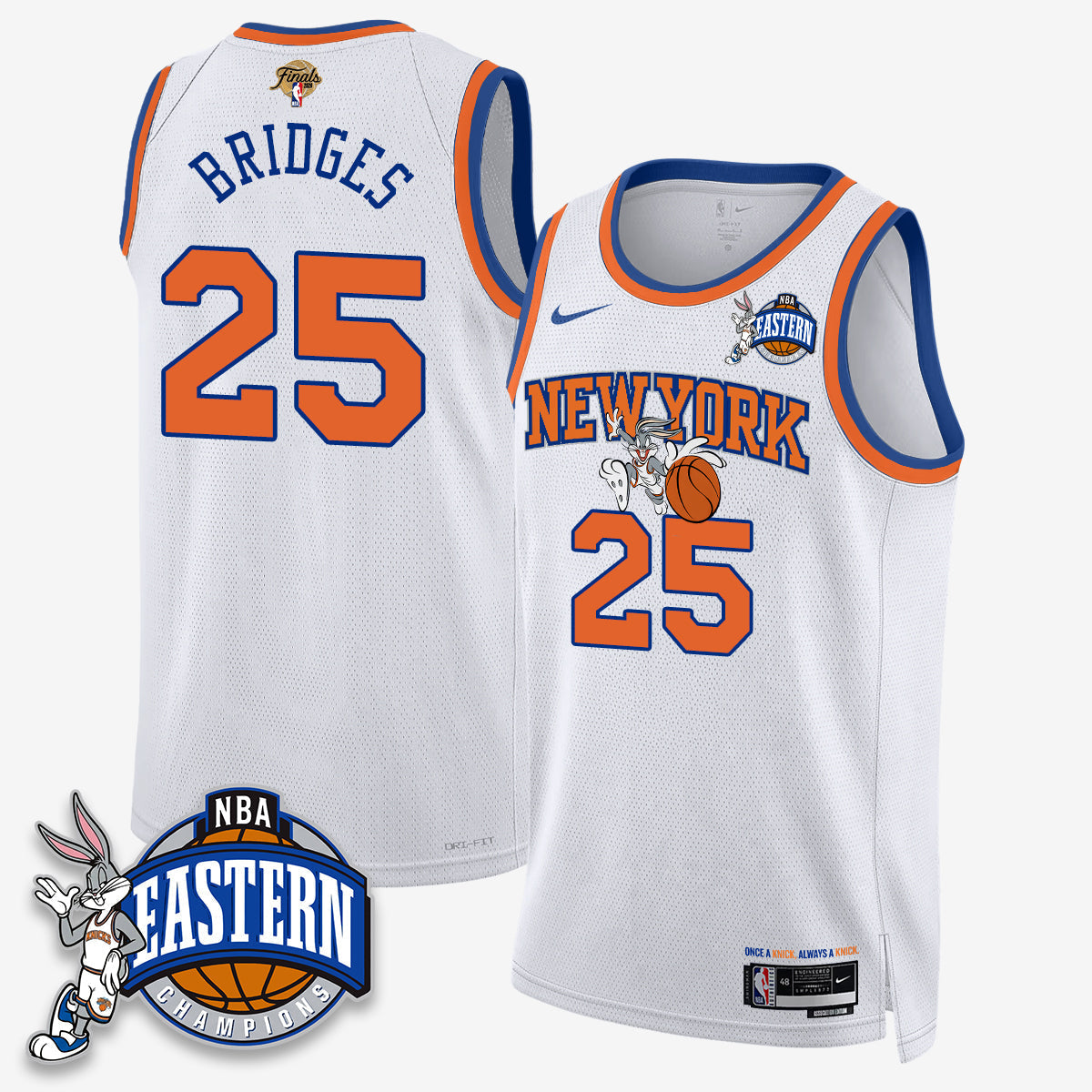 NYK 2026 NBA Finals x Bunny Vapor Jersey - Stitched