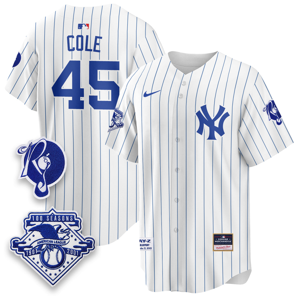 NYY x Jay Z Edition Vapor Jersey - Stitched