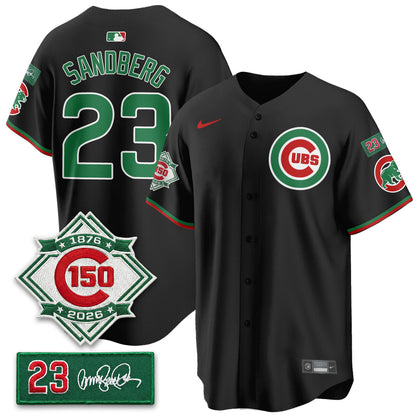 CHC Limited Mexico Jersey - 150th Anniversary + Ryne Sandberg Tribute Patch Stitched