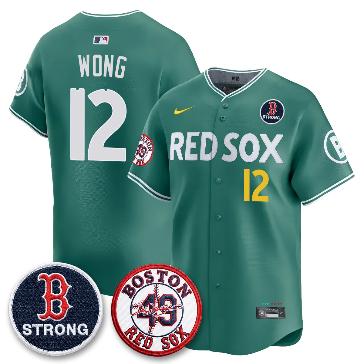 BOS Tim Wakefield Memorial Patch Vaper Premier Limited Jersey - Stitched V2