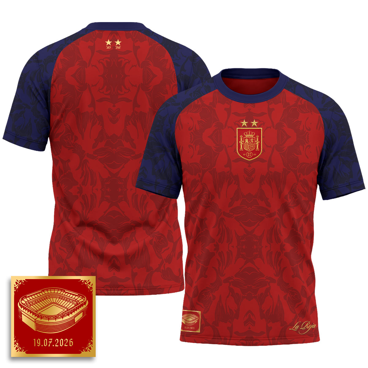 Spain 2026 Soccer Champions Vapor Jersey - Printed