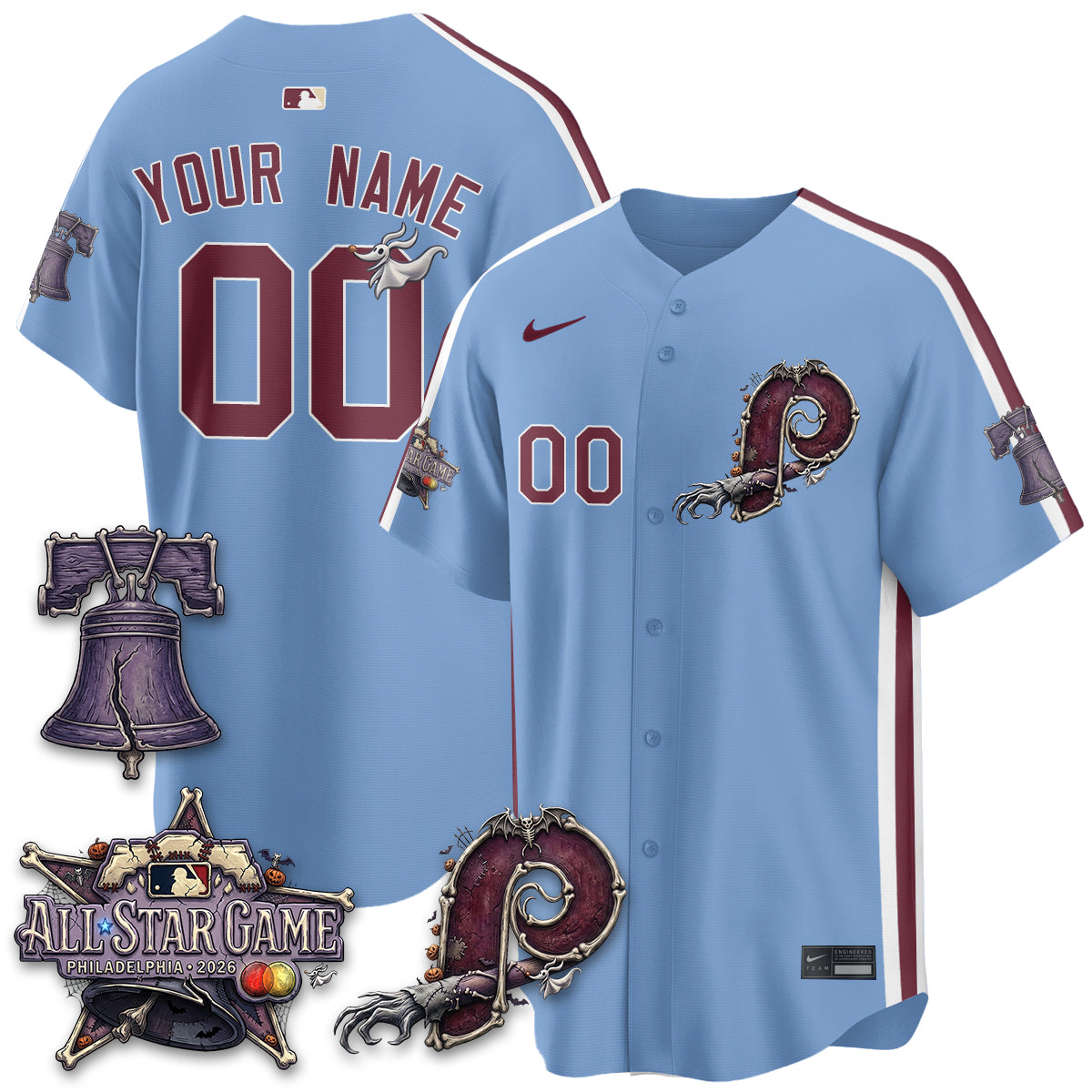 Custom PHI Nightmare Edition Vapor Jersey - Printed-NQD