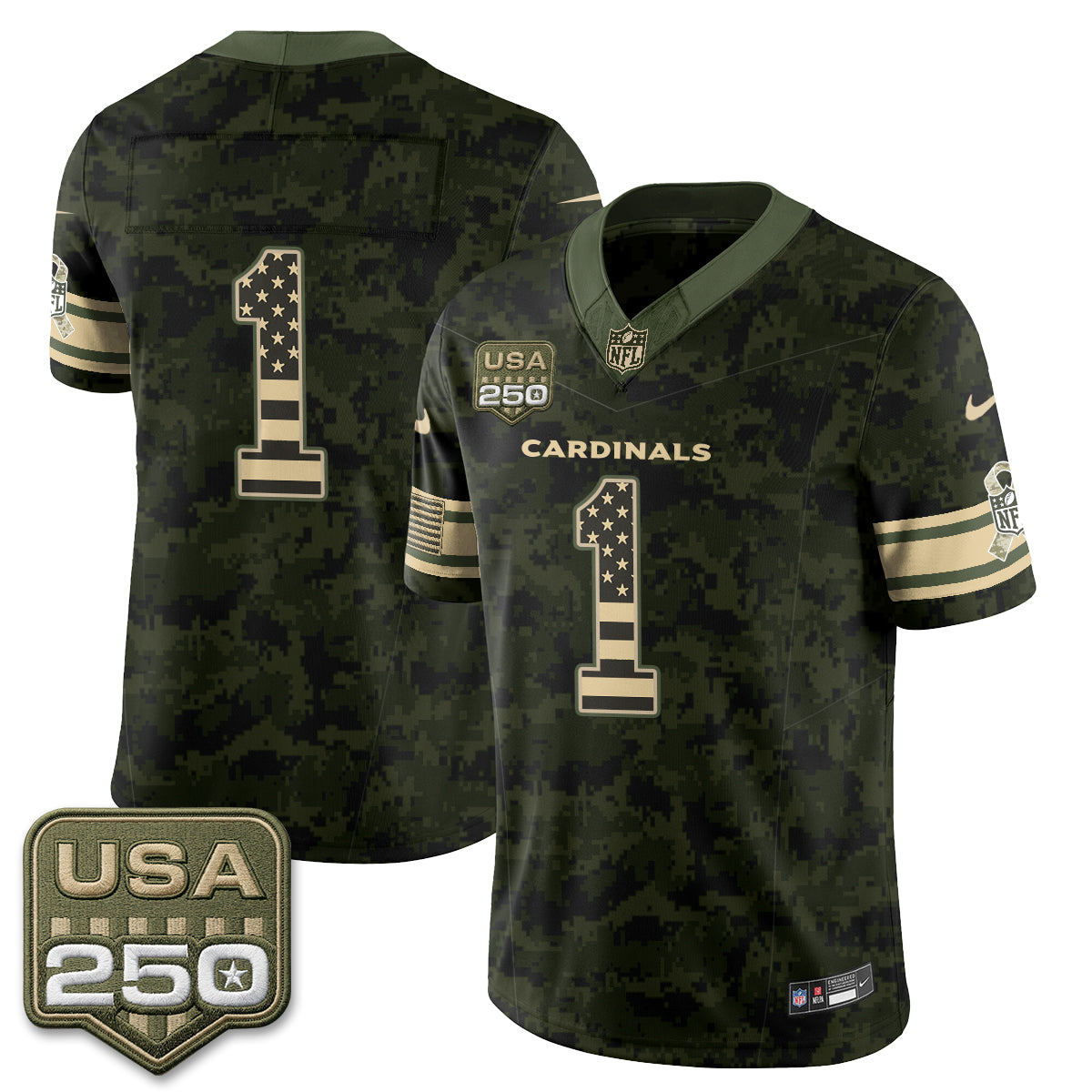 ARI 2026 Salute to Service Vapor Jersey - Stitched