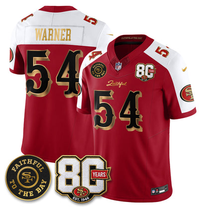 SF “Rivalries” Vapor Limited Jersey - Faithful To The Bay Patch - Stitched