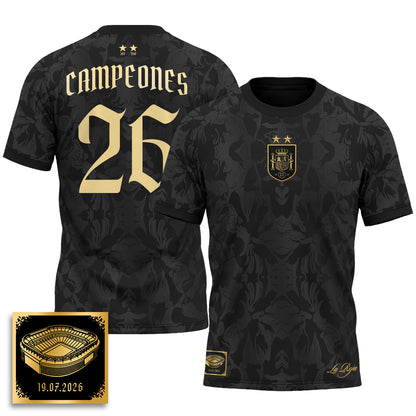 Spain 2026 Soccer Champions Vapor Jersey - Printed