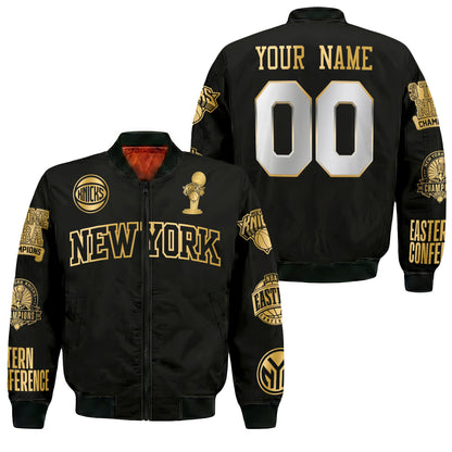 NYK 2026 NBA Finals Champions Limited Edition Custom Bomber Jacket - Printed