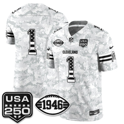 CLE 2026 Salute to Service Vapor Jersey - Stitched