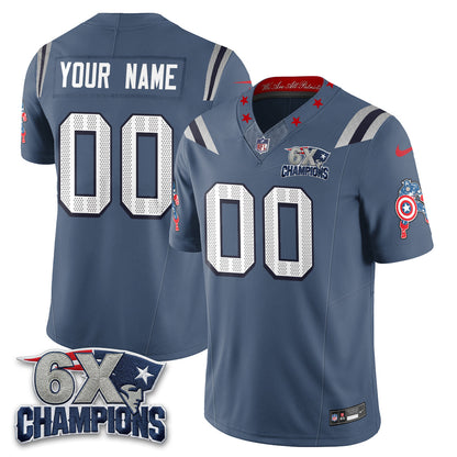 NE x Vibranium Shield Edition Vapor Custom Jersey V2 - Stitched