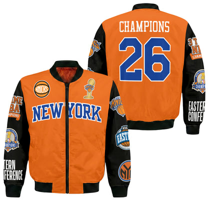 NYK 2026 NBA Finals Champions Limited Edition Bomber Jacket - Printed