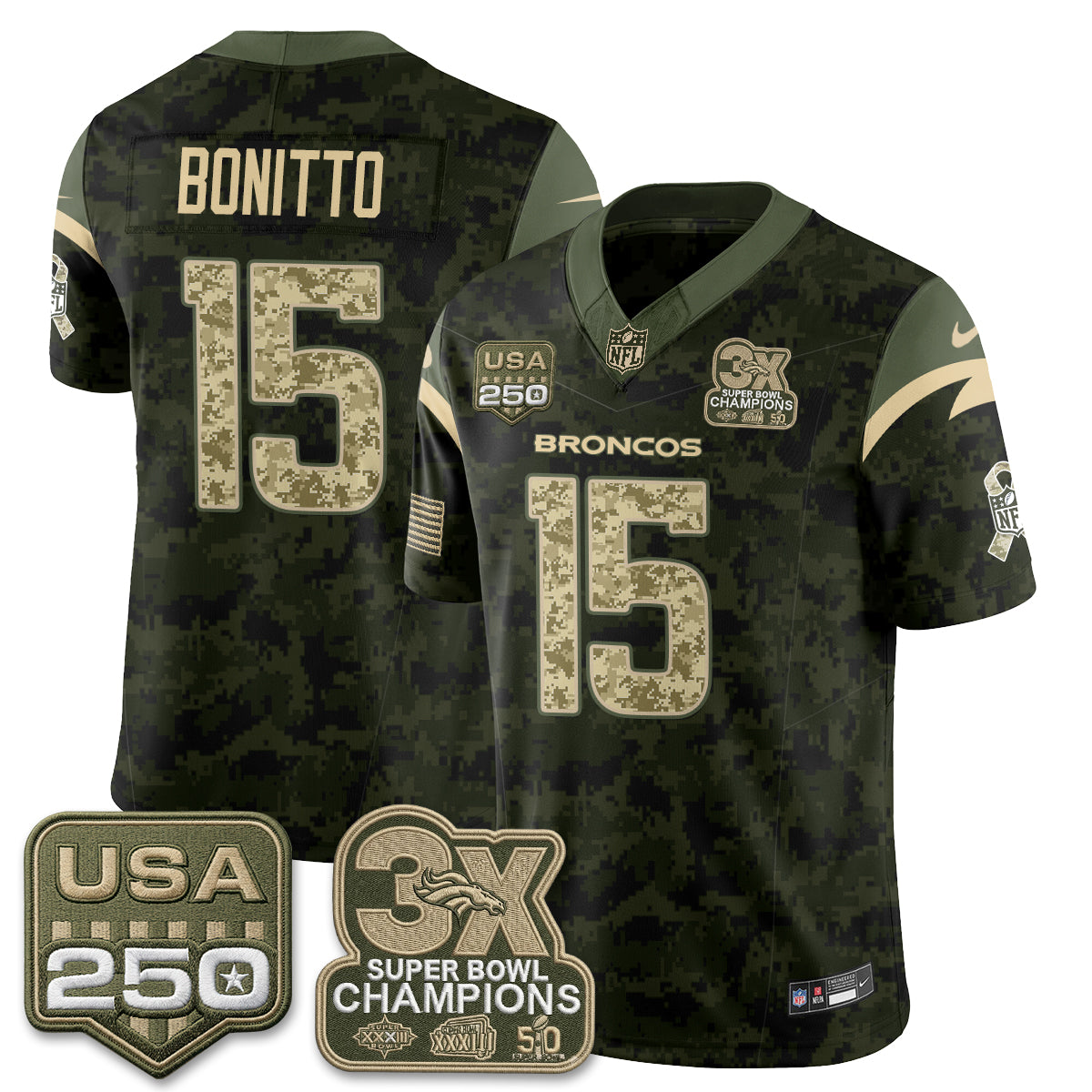 DEN 2026 Salute to Service Edition Vapor Jersey - Stitched