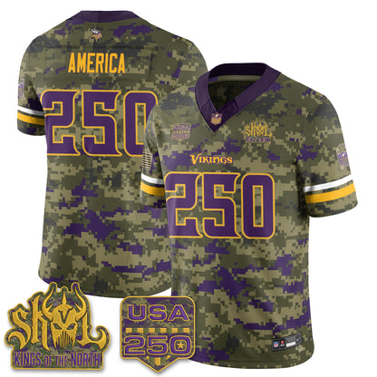 MIN 2026 Salute to Service Edition Vapor Jersey - Stitched