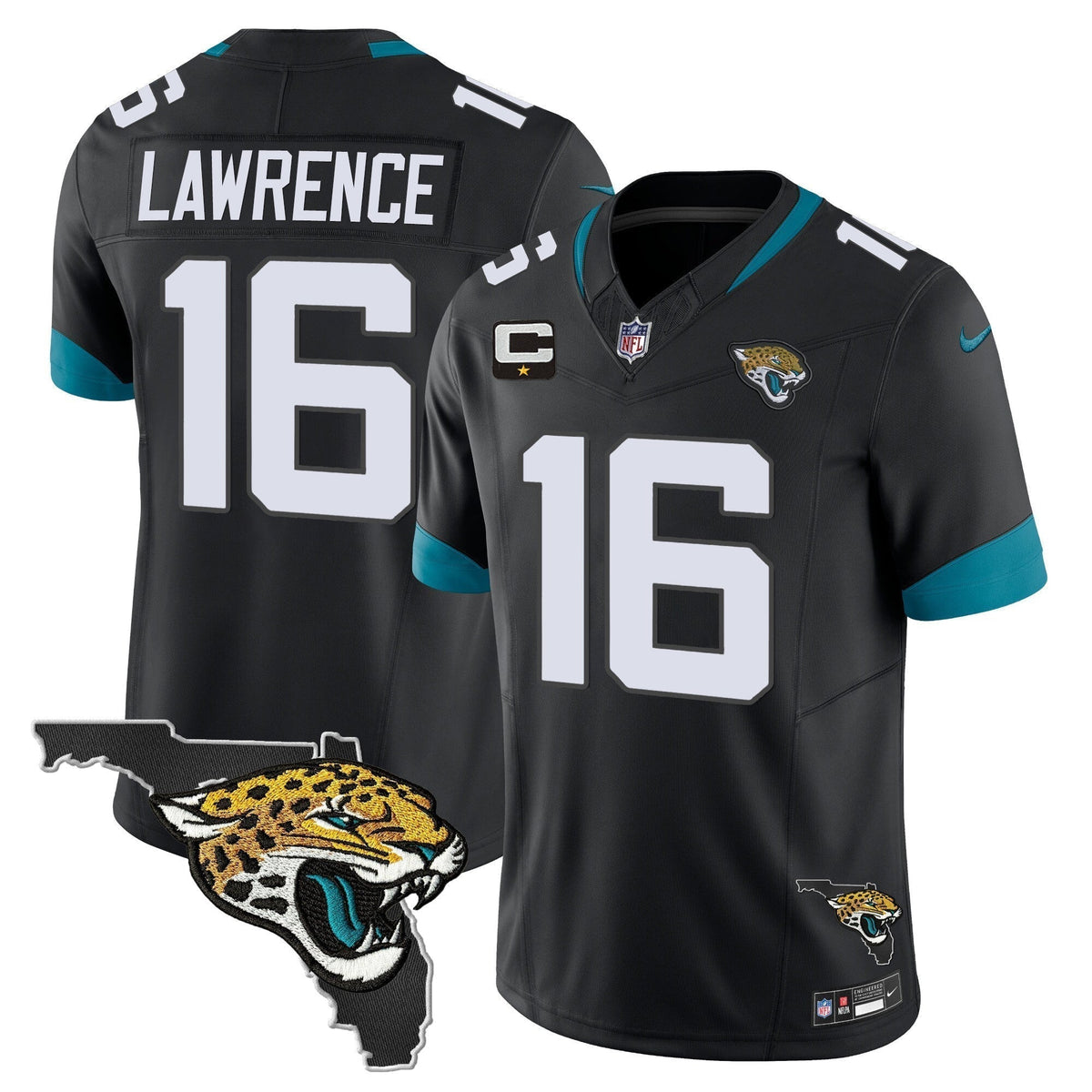 Men's Jacksonville Jaguars Florida Patch Vapor Jersey - All Stitched
