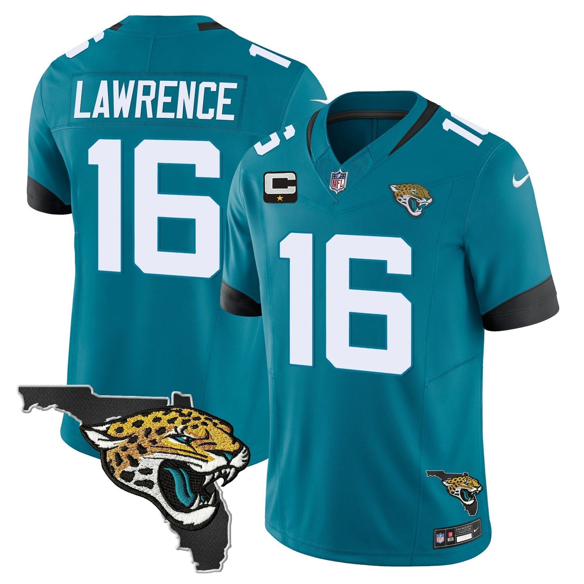 Men's Jacksonville Jaguars Florida Patch Vapor Jersey - All Stitched