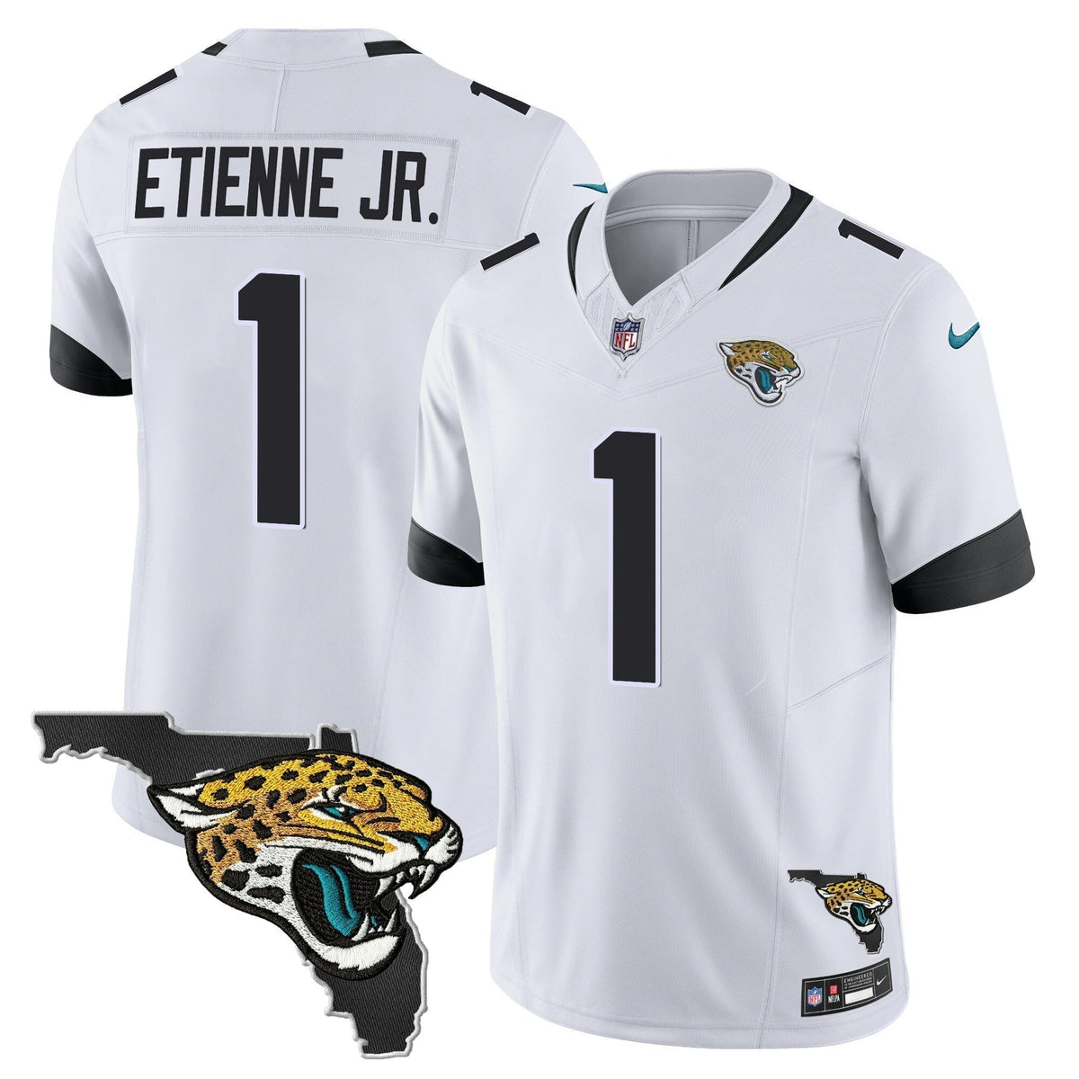 Men's Jacksonville Jaguars Florida Patch Vapor Jersey - All Stitched
