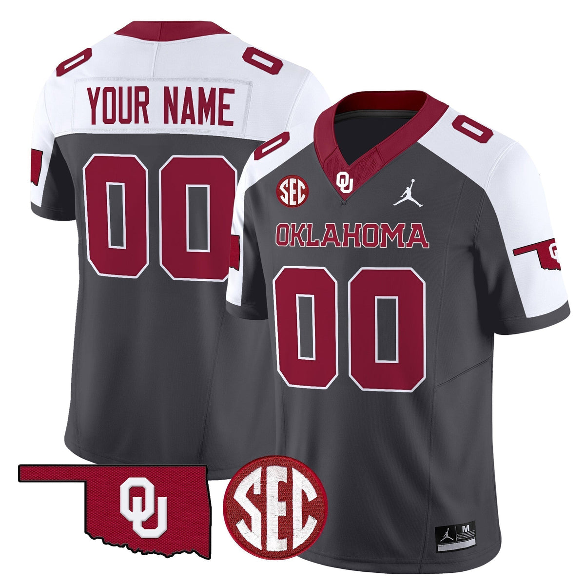 Oklahoma Sooners 2025 Vapor Limited Custom Jersey - All Stitched