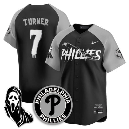 Men's Philadelphia Phillies "Scream Ghostface" Jersey - Stitched
