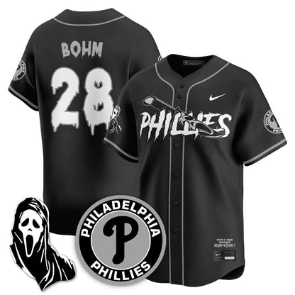 Men's Philadelphia Phillies "Scream Ghostface" Jersey - Stitched