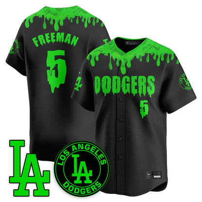 Custom Los Angeles Dodgers "Slime Night Special" Jersey - Stitched