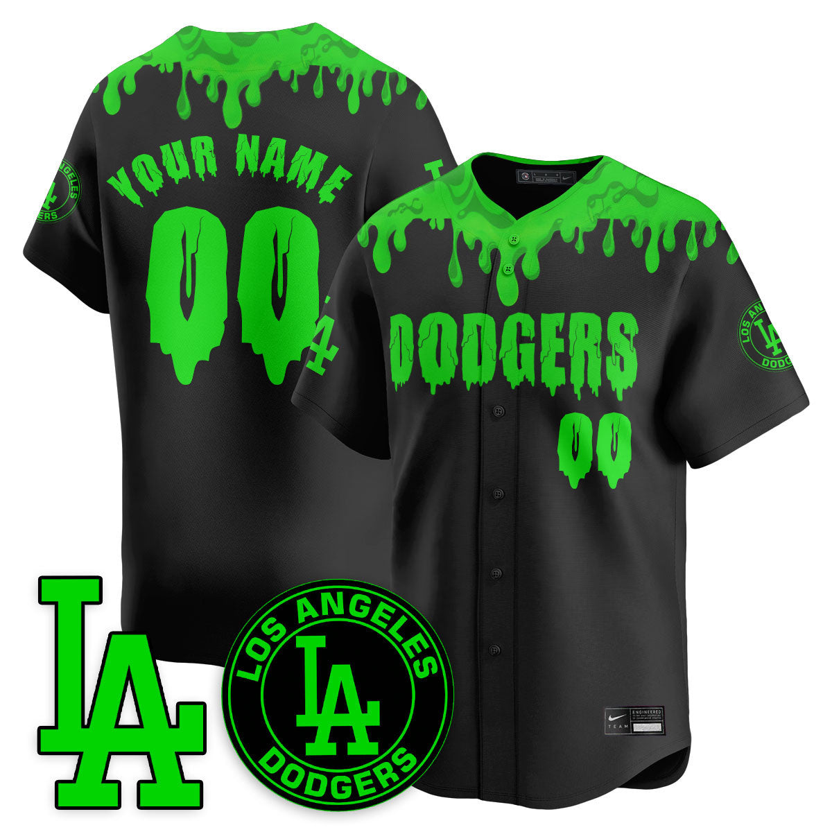 Custom LAD "Slime Night Special" Jersey - Stitched