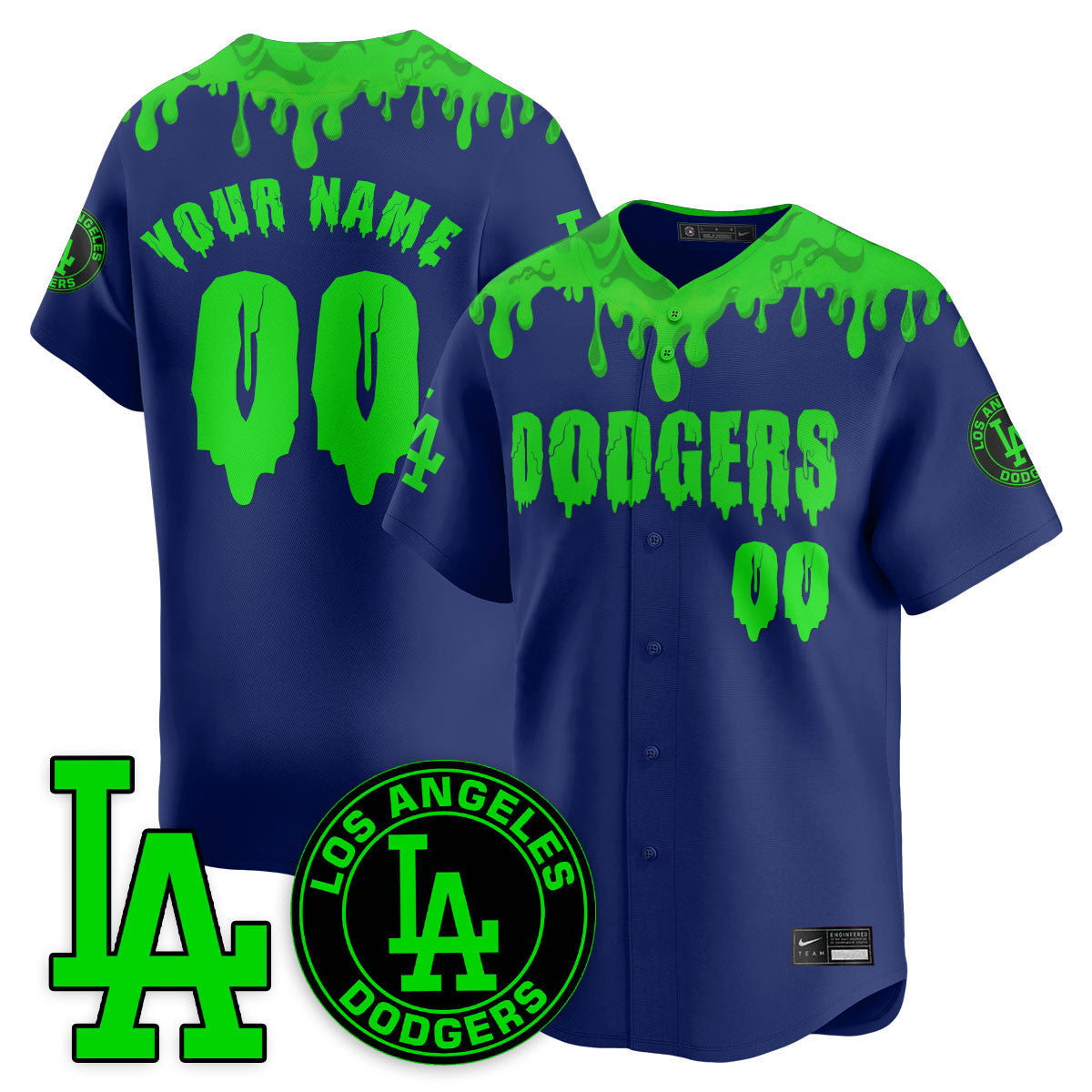 Custom LAD "Slime Night Special" Jersey - Stitched