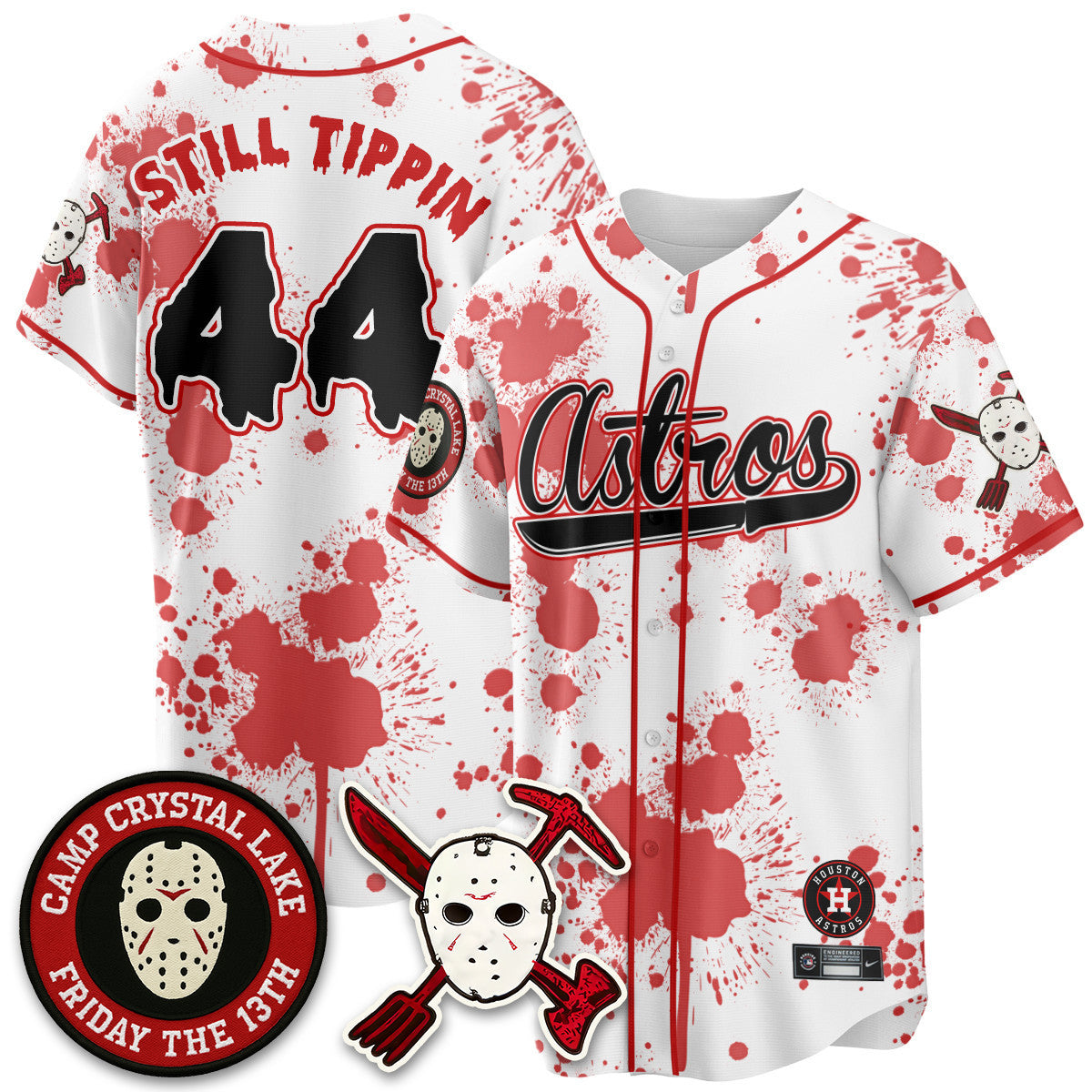Men's Houston Astros "Friday the 13th" Jersey - All Stitched