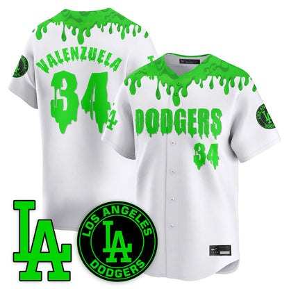 Men's Los Angeles Dodgers "Slime Night Special" Jersey - Stitched