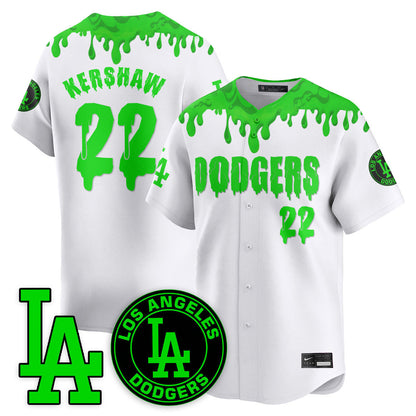 Men's Los Angeles Dodgers "Slime Night Special" Jersey - Stitched