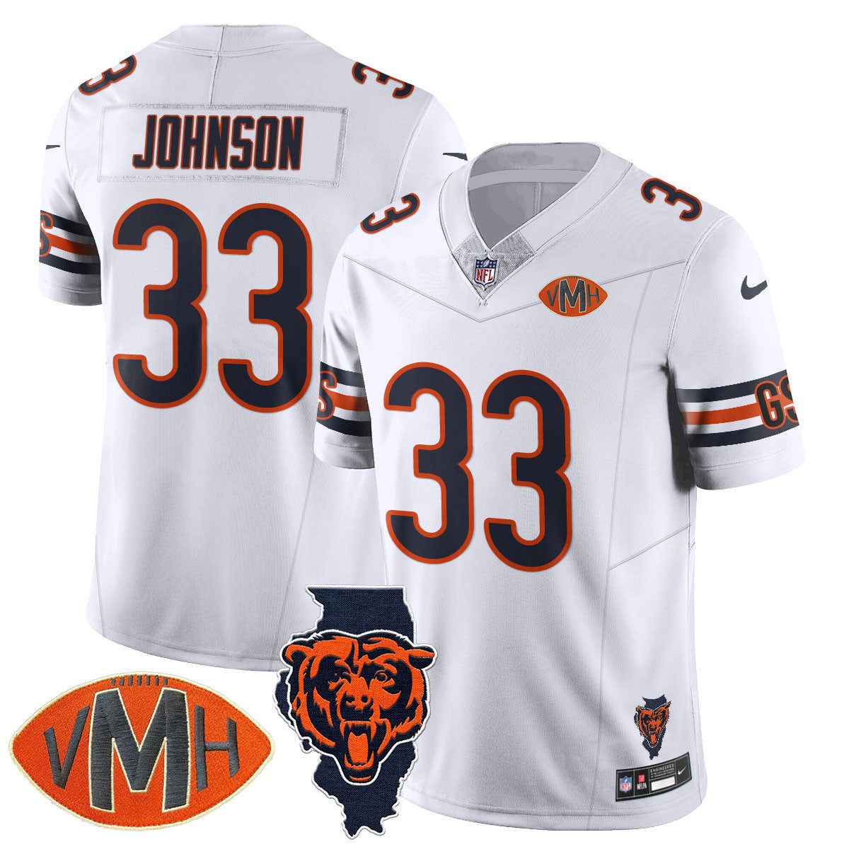 Men's Chicago Bears Honor Virginia Halas McCaskey Jersey - All Stitched