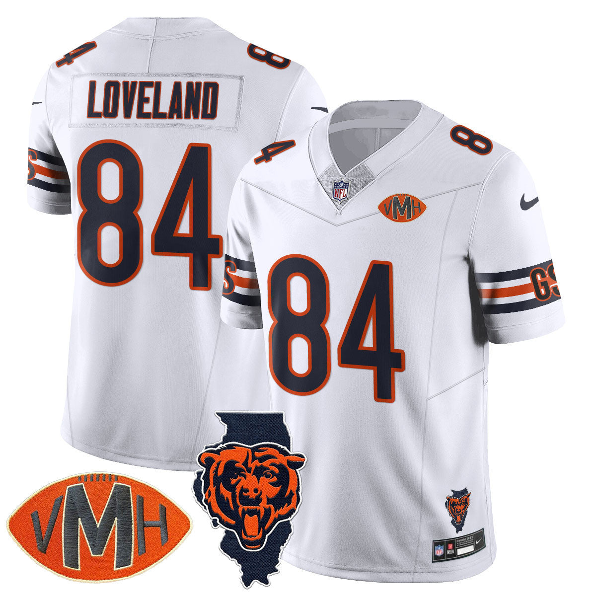 Men's Chicago Bears Honor Virginia Halas McCaskey Jersey - All Stitched