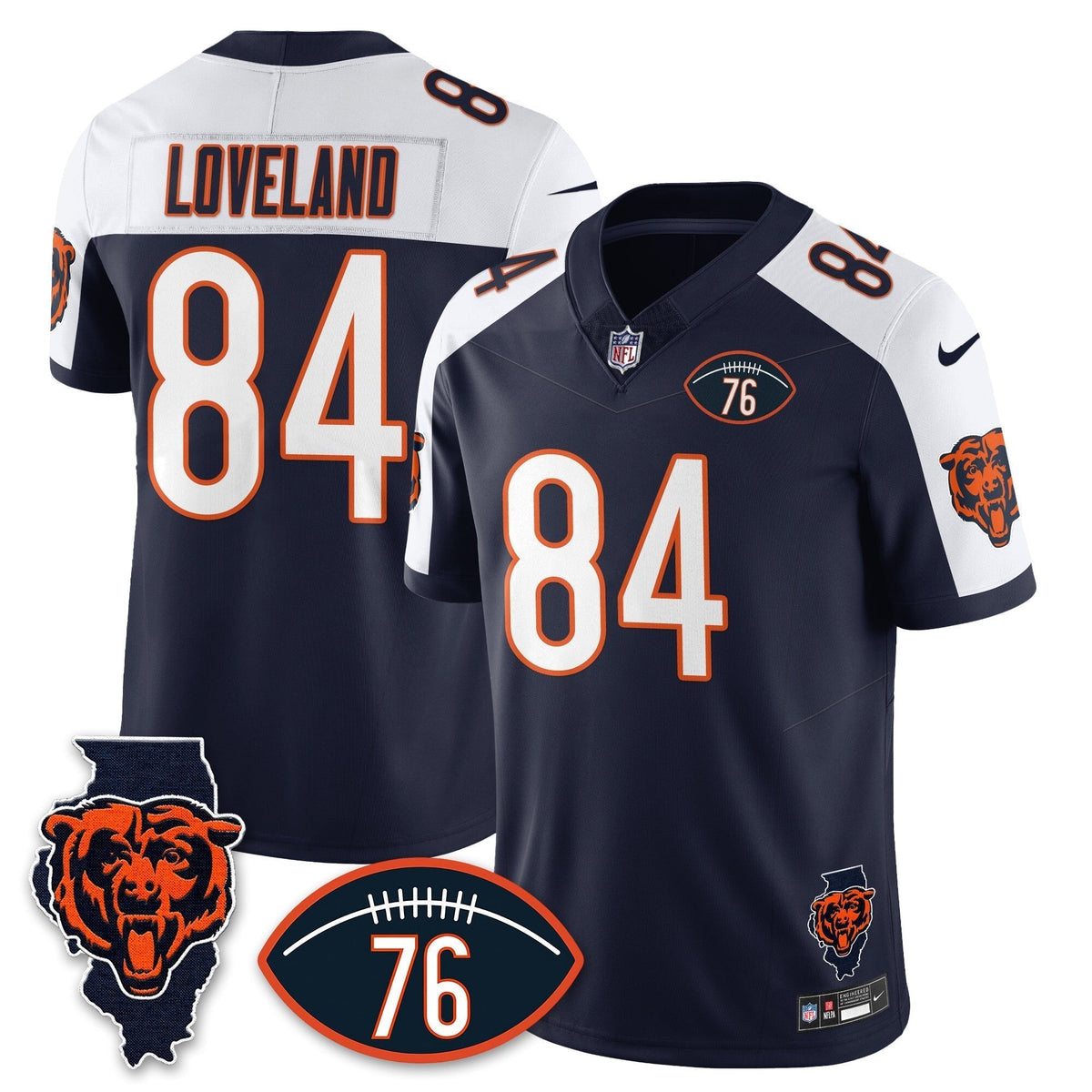 Men's Chicago Bears Honor Steve McMichael Jersey - All Stitched