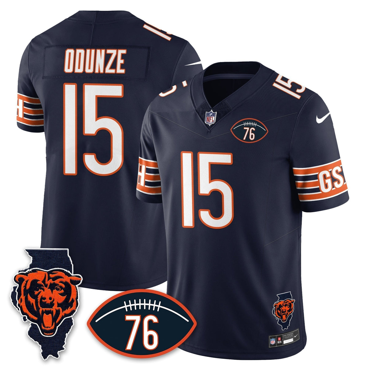 Men's Chicago Bears Honor Steve McMichael Jersey - All Stitched