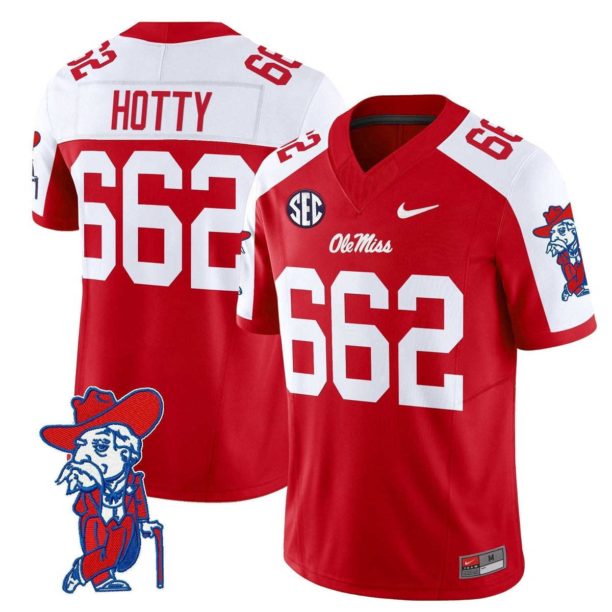 Men's Ole Miss Rebels 2025 Vapor Limited Jersey V2 - All Stitched