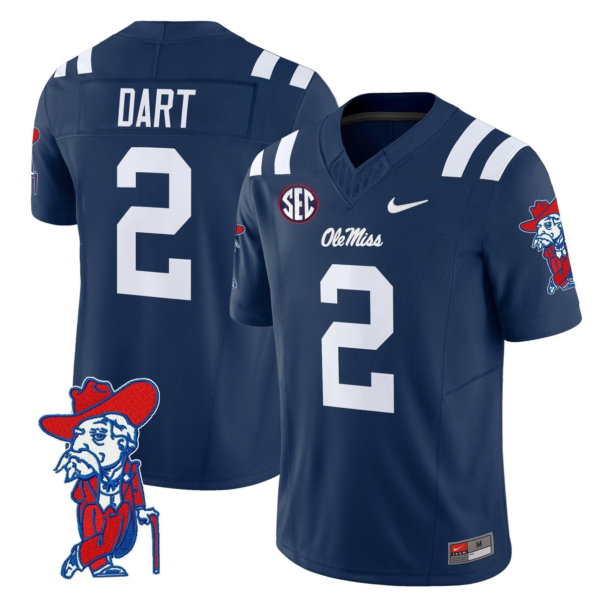 Men's Ole Miss Rebels 2025 Vapor Limited Jersey V2 - All Stitched
