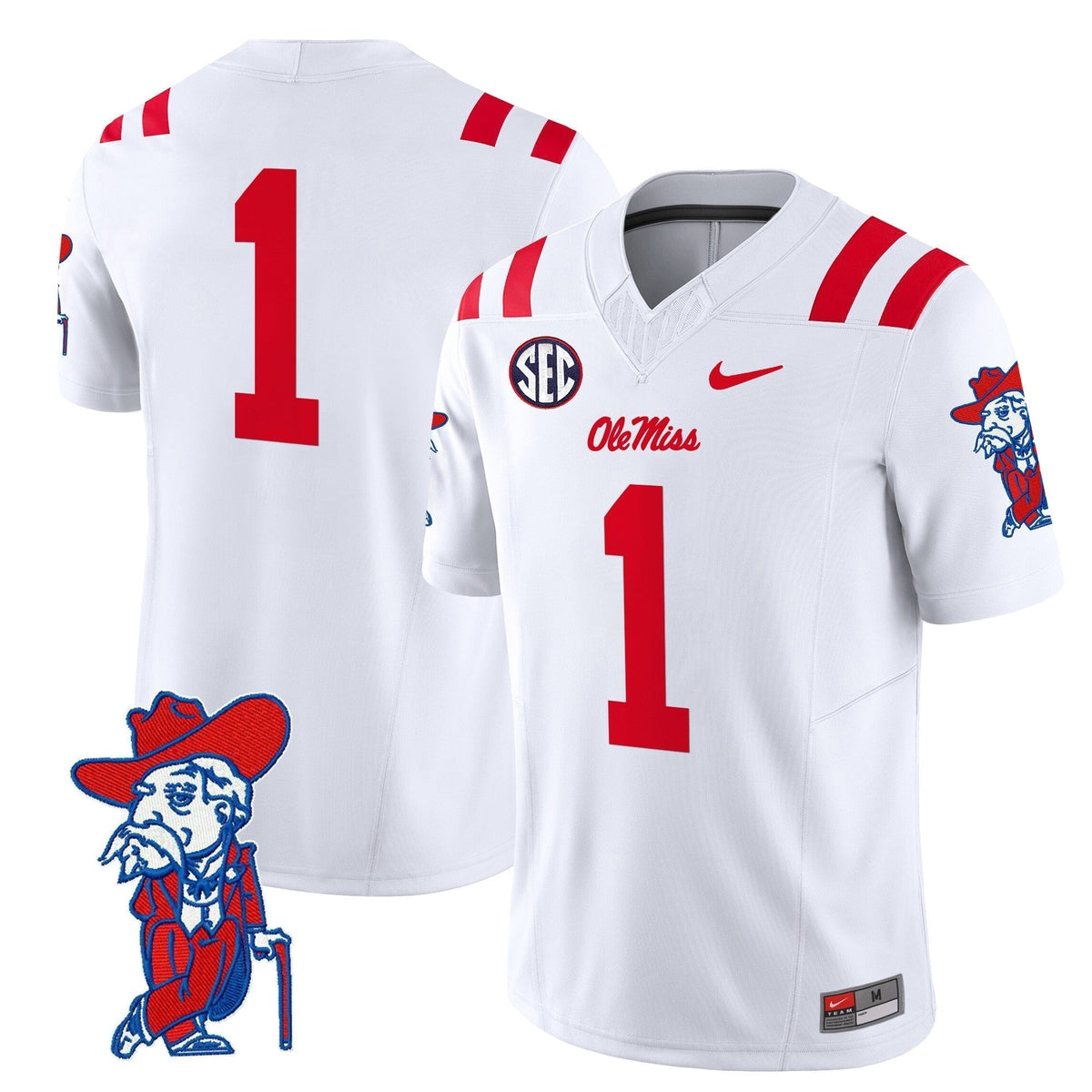 Men's Ole Miss Rebels 2025 Vapor Limited Jersey V2 - All Stitched