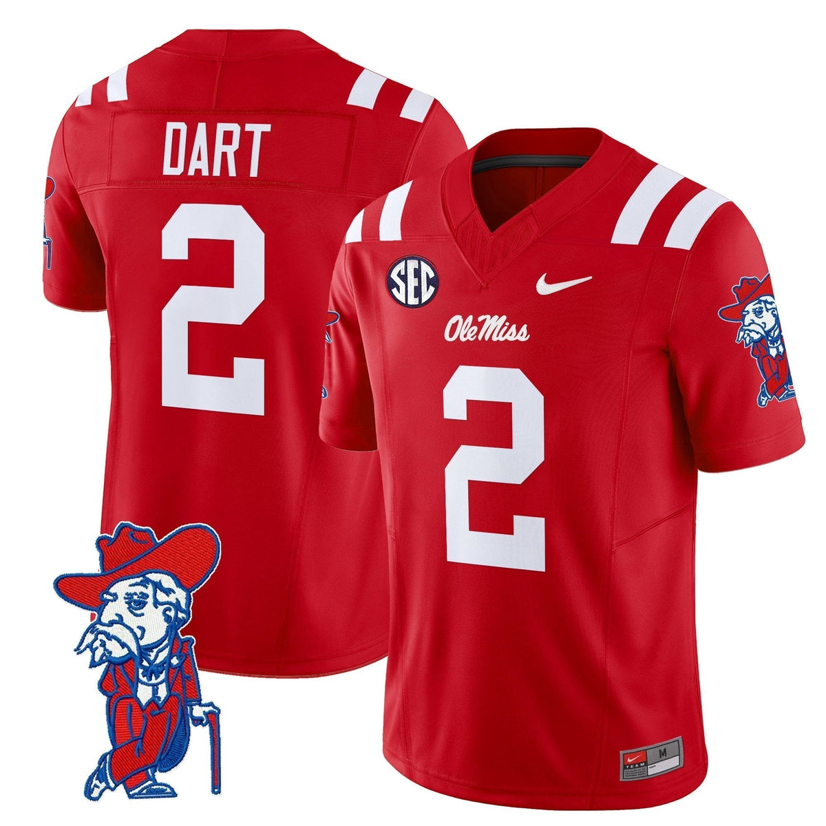 Men's Ole Miss Rebels 2025 Vapor Limited Jersey V2 - All Stitched