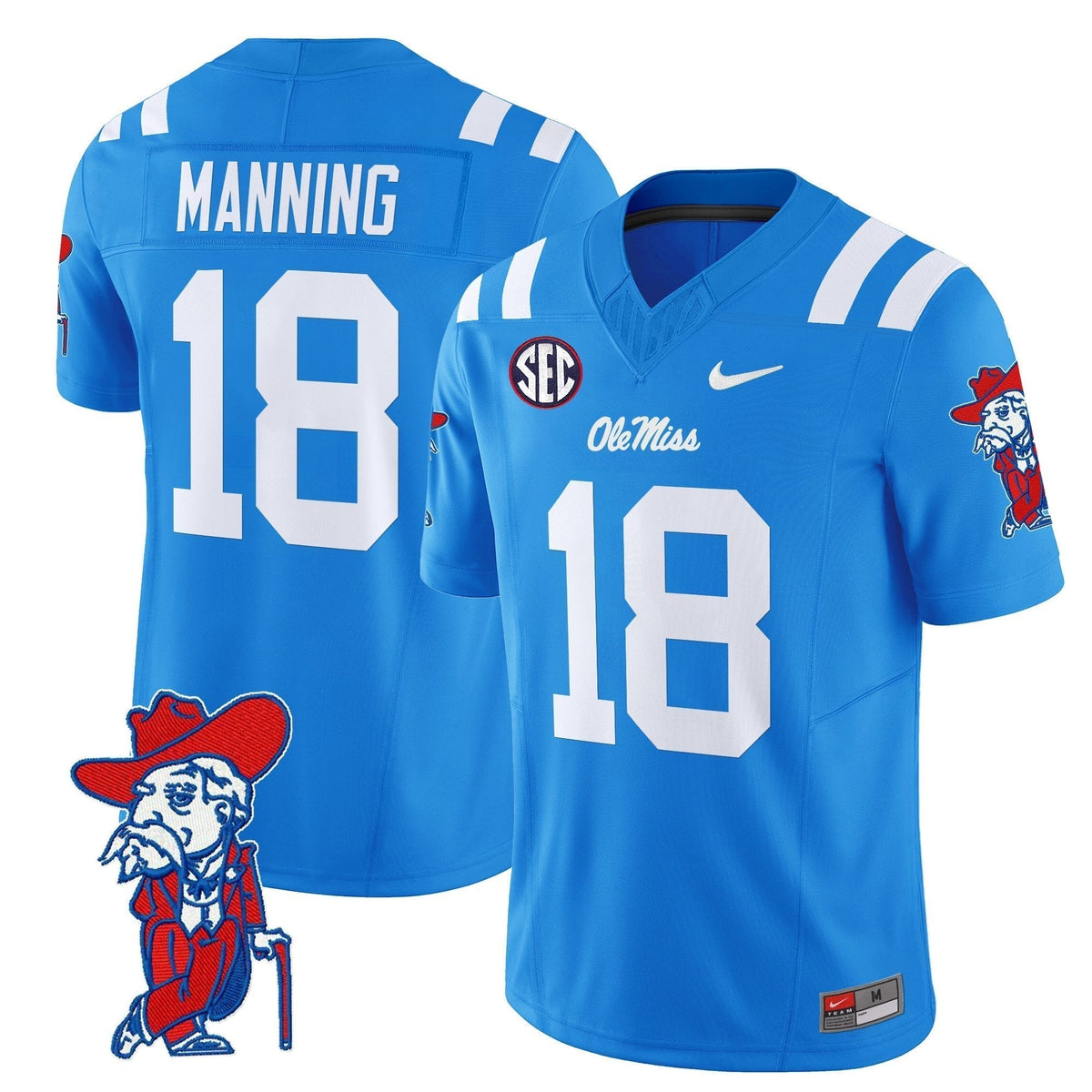Men's Ole Miss Rebels 2025 Vapor Limited Jersey V2 - All Stitched