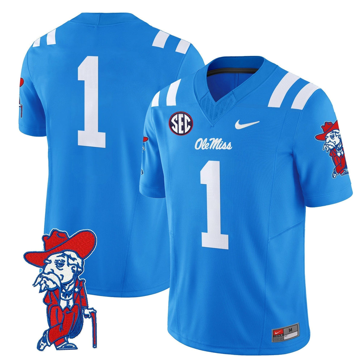 Men's Ole Miss Rebels 2025 Vapor Limited Jersey V2 - All Stitched