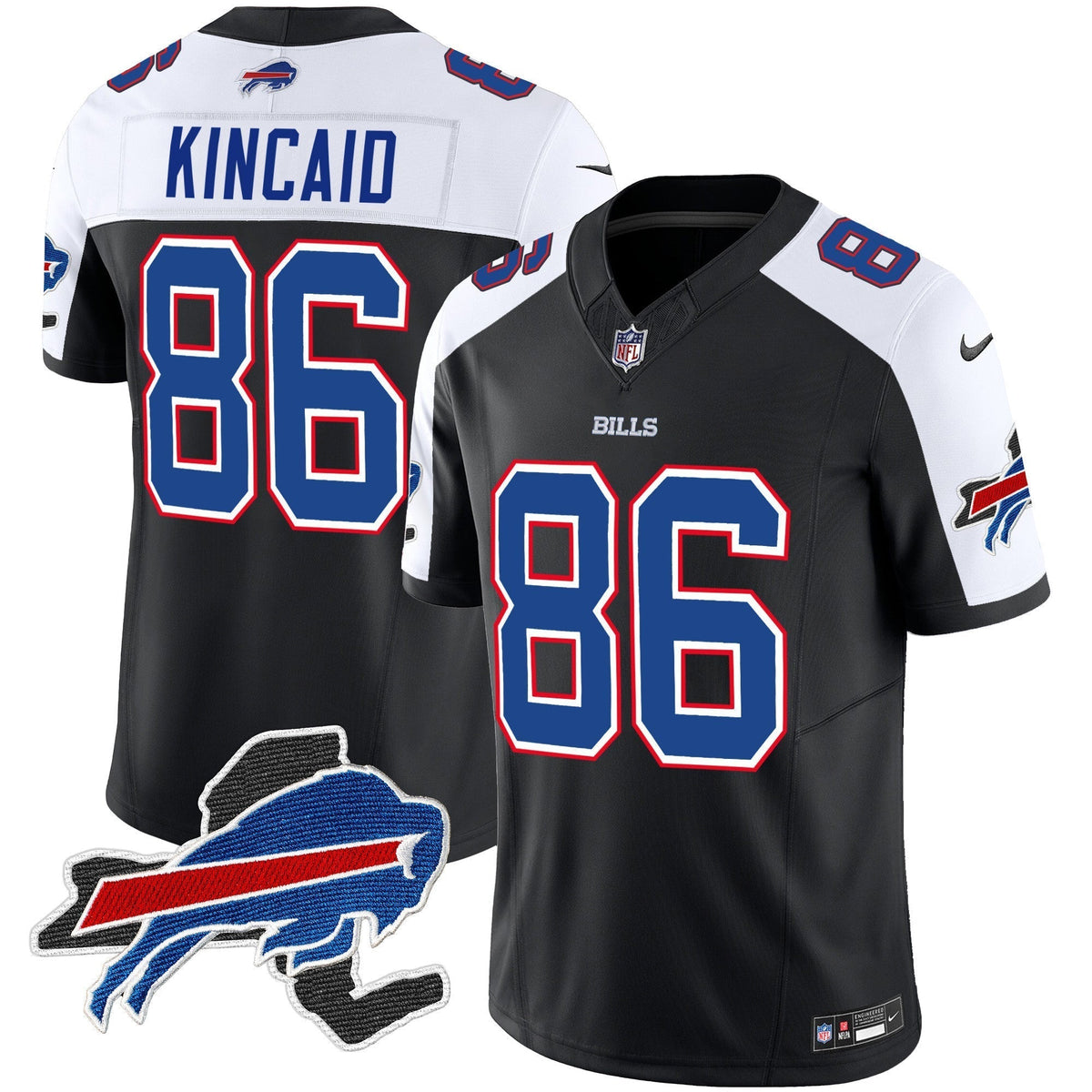 Men's Bills New York Patch Vapor Limited Jersey - All Stitched