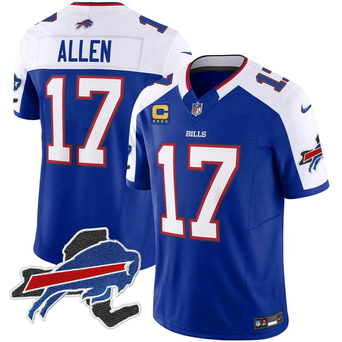 Men's Bills New York Patch Vapor Limited Jersey - All Stitched