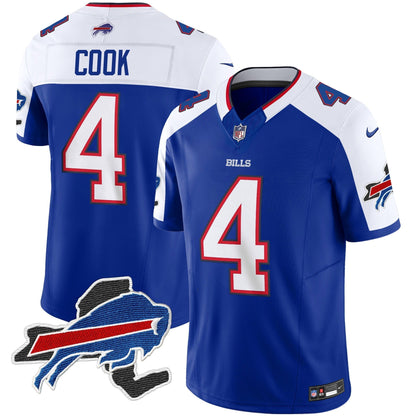 Men's Bills New York Patch Vapor Limited Jersey - All Stitched
