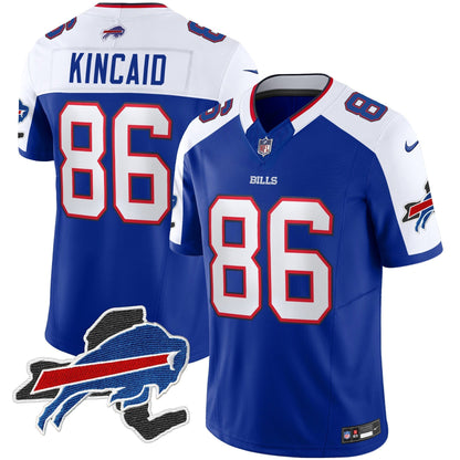 Men's Bills New York Patch Vapor Limited Jersey - All Stitched