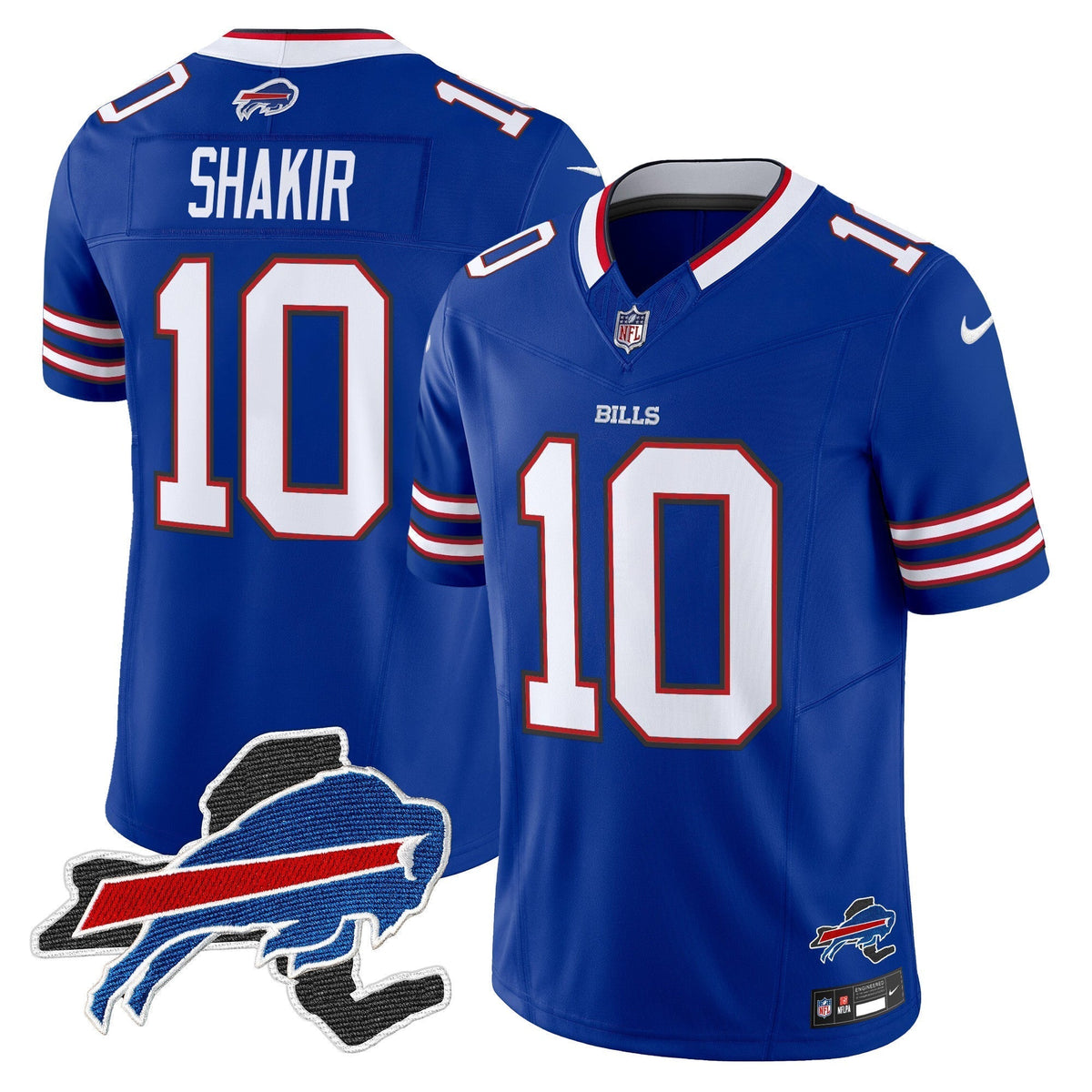Men's Bills New York Patch Vapor Limited Jersey - All Stitched