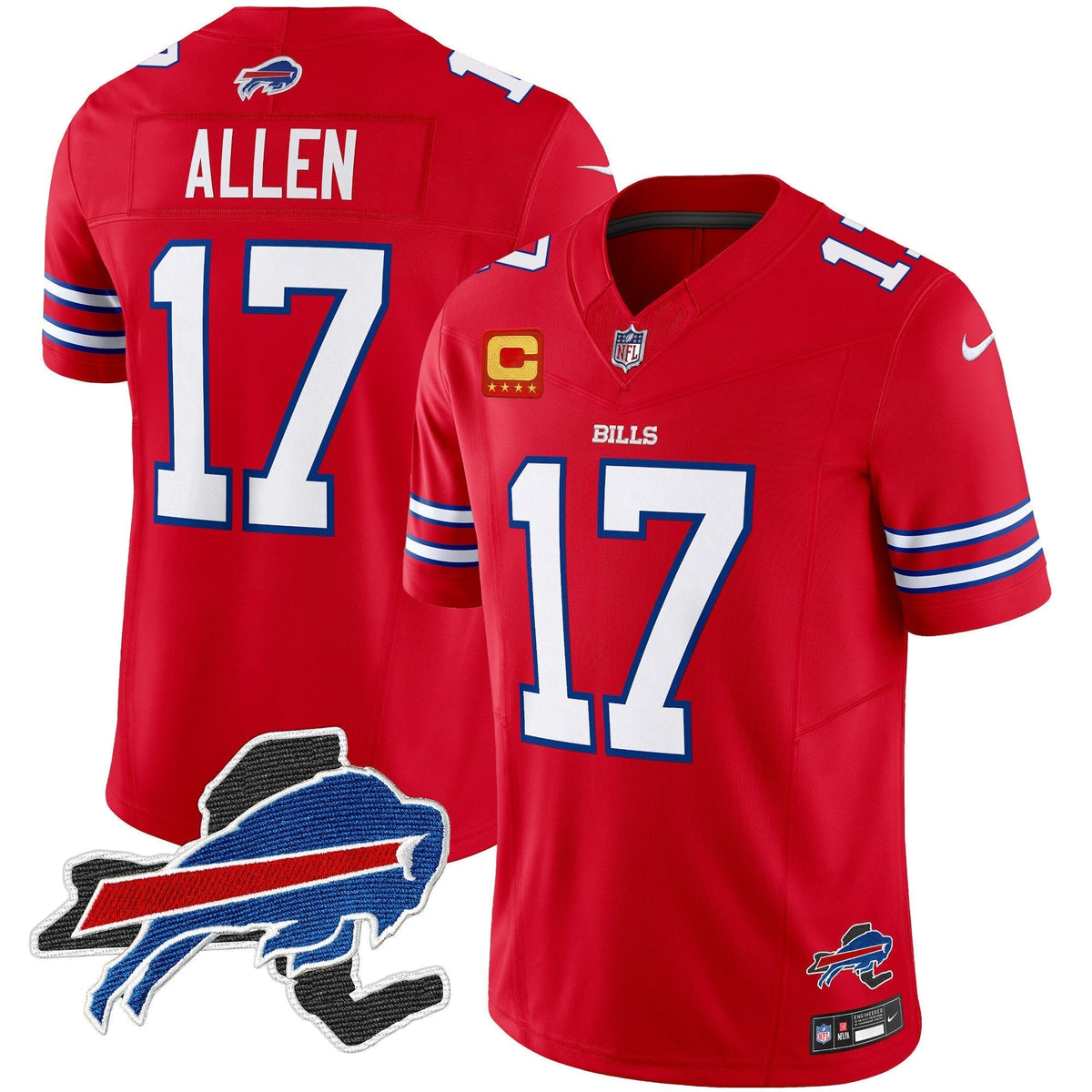 Men's Bills New York Patch Vapor Limited Jersey - All Stitched