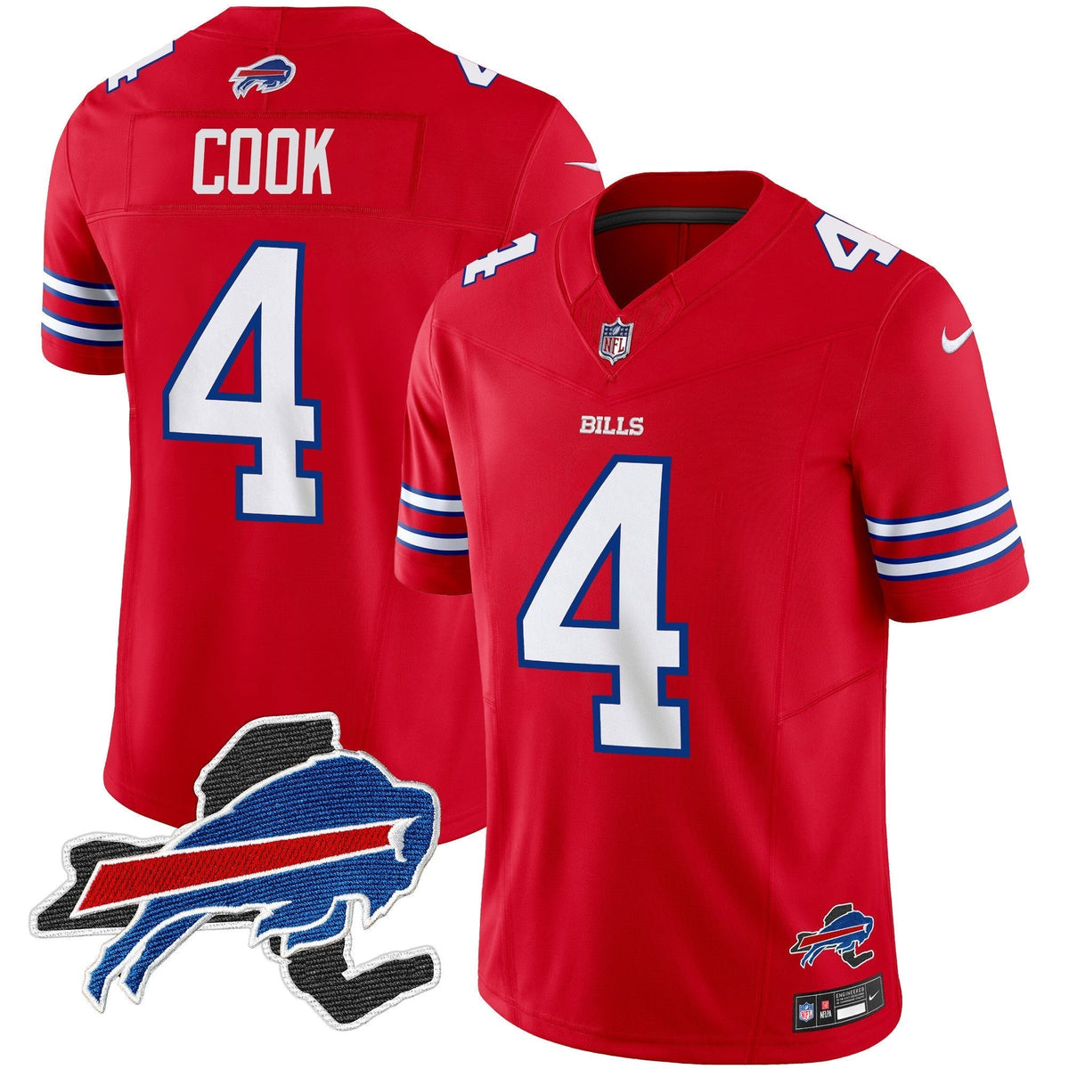 Men's Bills New York Patch Vapor Limited Jersey - All Stitched