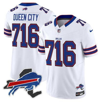 Men's Bills New York Patch Vapor Limited Jersey - All Stitched