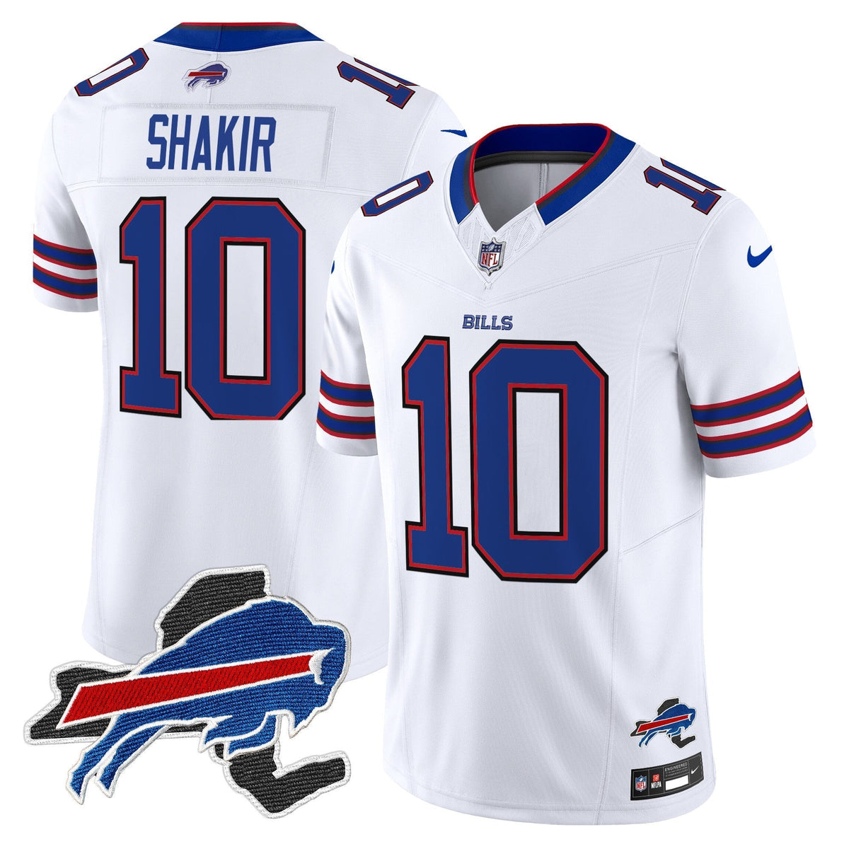 Men's Bills New York Patch Vapor Limited Jersey - All Stitched