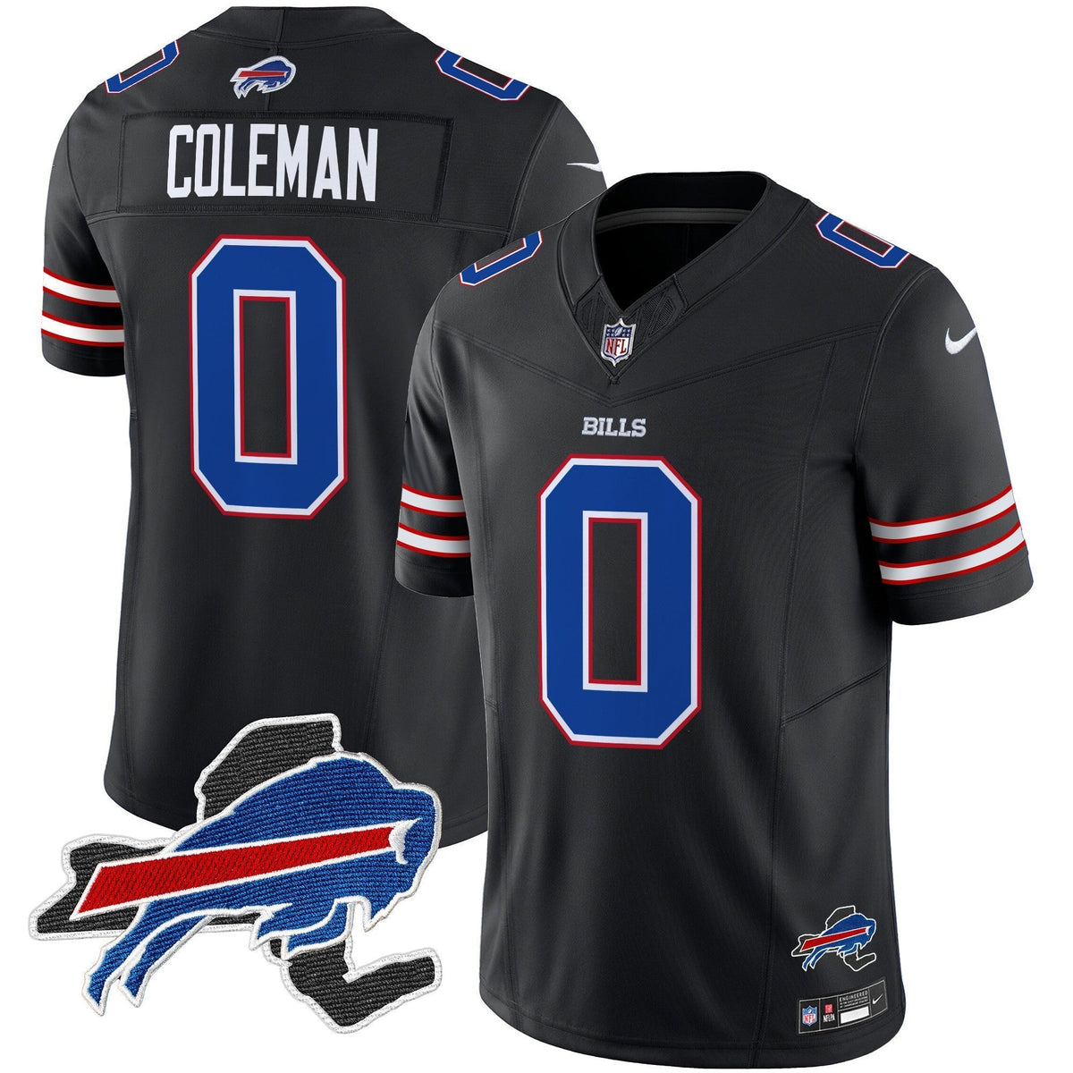 Men's Bills New York Patch Vapor Limited Jersey - All Stitched